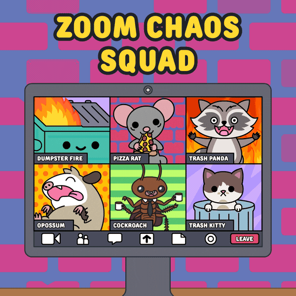 Trash Zoom GIF by 100% Soft