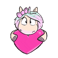Mina Einhorn Sticker by glitzerimkopf