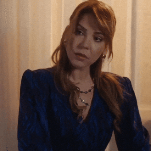 Blue Dress Look GIF