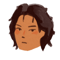 Illustration Portrait Sticker