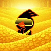 birdeye_so bird gold rich golden GIF