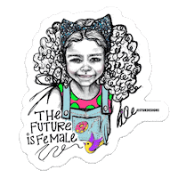 Black Girls Girl Sticker by STUK DESIGNS NON-PROFIT ORGANIZATION