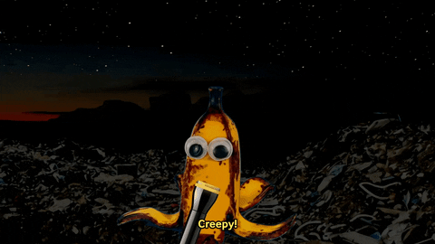 GarbagePeople giphyupload weird scary creepy GIF