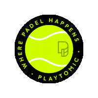 Playtomicdesign ball match padel playtomic Sticker