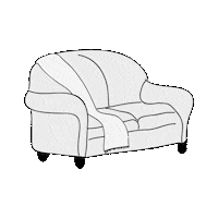 Relax Couch Sticker by Day and Night