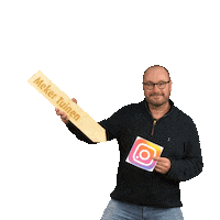 mekertuinen instagram follow bas hovenier Sticker