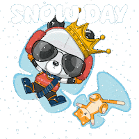 Freezing Let It Snow Sticker by PandaPals