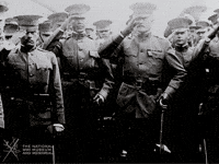 NationalWWIMuseum black and white military salute footage GIF