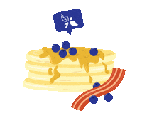 Pancake Day Tea Sticker by BirdandBlendTea