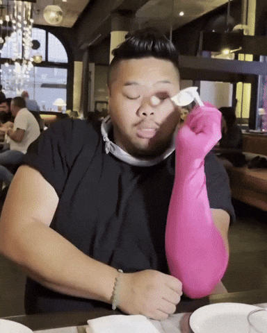 Pink Laughing GIF