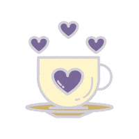 Coffee Time Corazon Sticker by Nele_TYIS