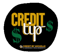Money Tips Sticker by Credit By Michelle
