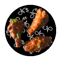 restauracjakura wings foodporn chicken wings warszawa Sticker
