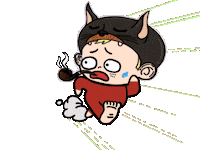 Run Chase Sticker by BugCity