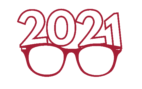 New Years Glasses Sticker by New England College of Optometry