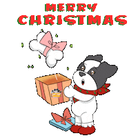 Dog Christmas Sticker by Fazendinha da Zelda