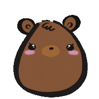 Wink Bear Sticker