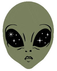 Space Stars Sticker by Anja Slibar