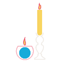 Halloween Candle Sticker by exteria outdoor