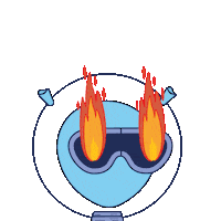 Fire Sticker by WE SEE