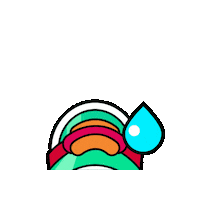 Scared Brawl Stars Sticker