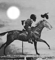 sad black and white GIF