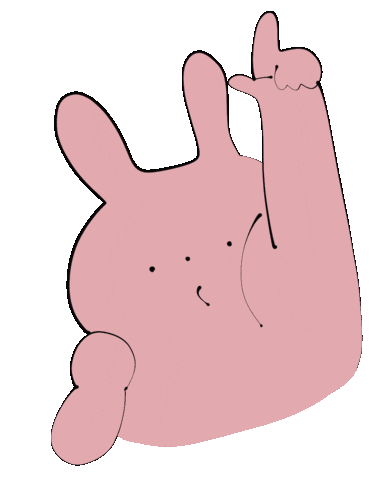 Look Rabbit Sticker
