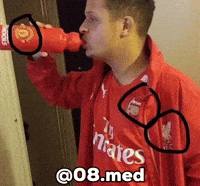 Manchester United Drinking GIF