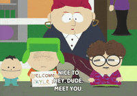 kyle broflovski GIF by South Park 