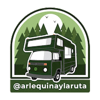 arlequinaylaruta travel viajar vw viajes Sticker