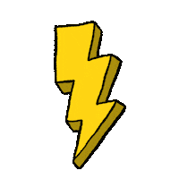 IKKclassic power energy flash lightning Sticker
