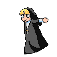 Nun Sticker