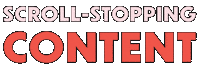 Scroll-Stopping Sticker by Content Factory
