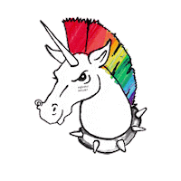 Friendlyunicorn unicorn friendly fu fufufu Sticker