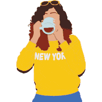 1000illustrations coffee new york minimalist minimalism Sticker
