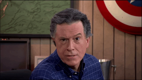 Stephen Colbert Eyebrows GIF by The Late Show With Stephen Colbert