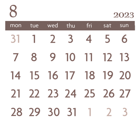 Month Calendar Sticker