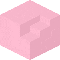 Pink 3D Sticker