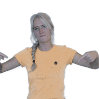 goodmoodfood food vegan here pointing Sticker