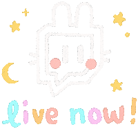 Live Now Twitch Sticker