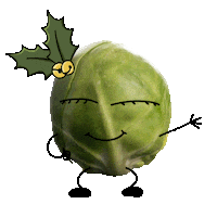 Happy Brussels Sprout Sticker by PlumFilms
