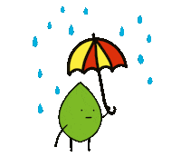 Sad Rain Sticker