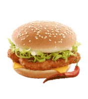 Burger Spicy Mcchicken Sticker by McDonald's Qatar
