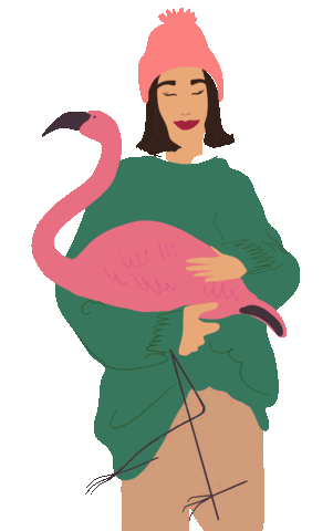Pink Woman Sticker