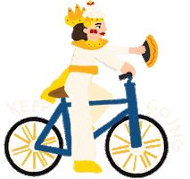 vanish_artwork indonesia bicycle bali keep going Sticker