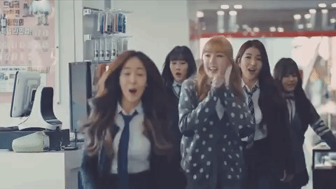 excited k-pop GIF