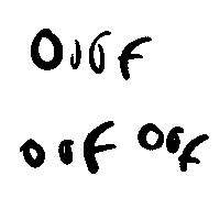 Fun Black Text Sticker