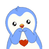 I Love You Heart Sticker by Pudgy Penguins