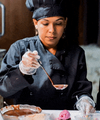 Bomneria casamento brownie sorvete degustacao GIF