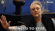 Stop GIF by The Traitors Australia